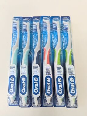 NWT Oral B Toothbrushes - Multi-Color Pack Of 6- Soft